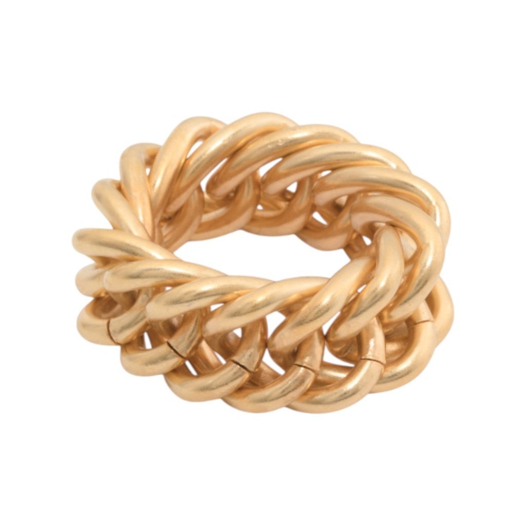 Ben Amun Gold Made In Usa Gold Plated Chain Ring 110$